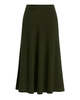 Victoria Beckham Ribbed Midi Knit Skirt - Green - Thumbnail 1