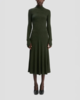 Victoria Beckham Ribbed Midi Knit Skirt - Green - Thumbnail 2
