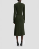 Victoria Beckham Ribbed Midi Knit Skirt - Green - Thumbnail 4