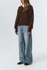 Dunst Soft Volume V-Neck Sweater - Brown - Thumbnail 6