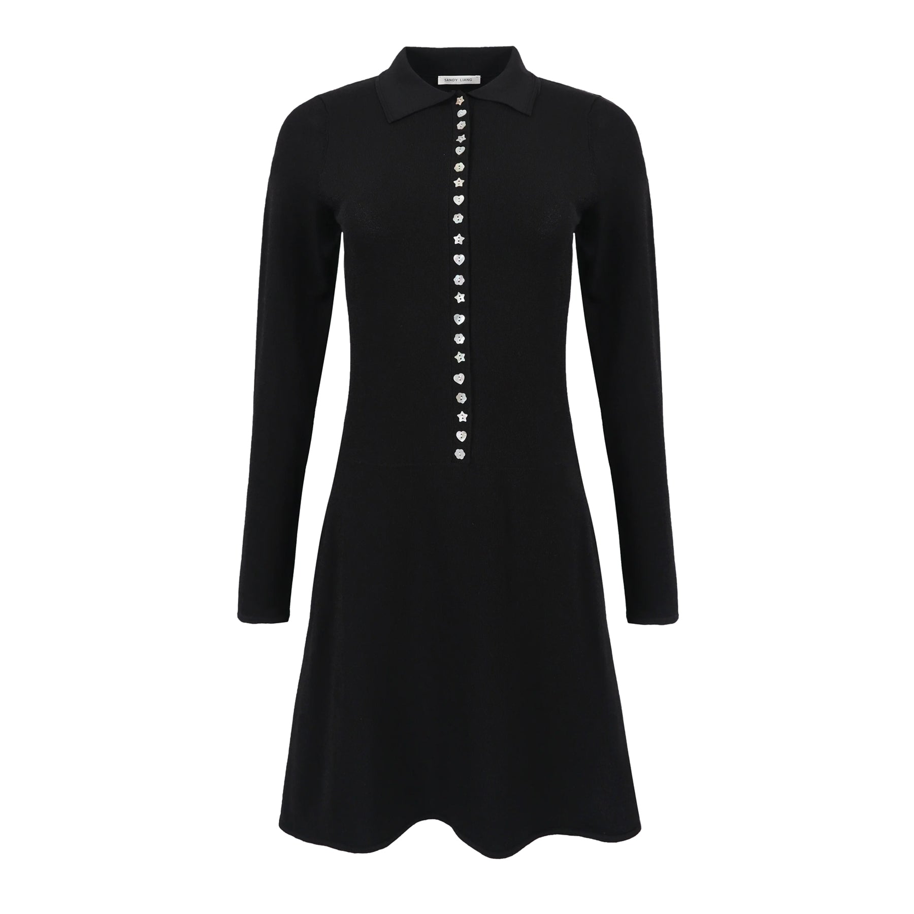 Sandy Liang 25aw Lori ワンピース ブラック S 新品タグ付 LORI-DRESS---BLACK-