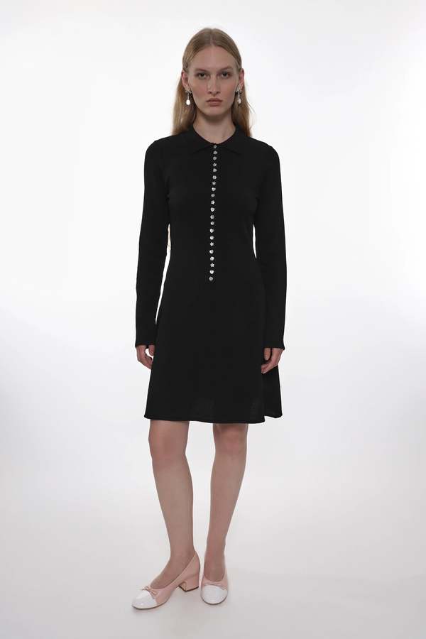 Sandy Liang 25aw Lori ワンピース ブラック S 新品タグ付 Sandy Liang Lori Dress | Garmentory