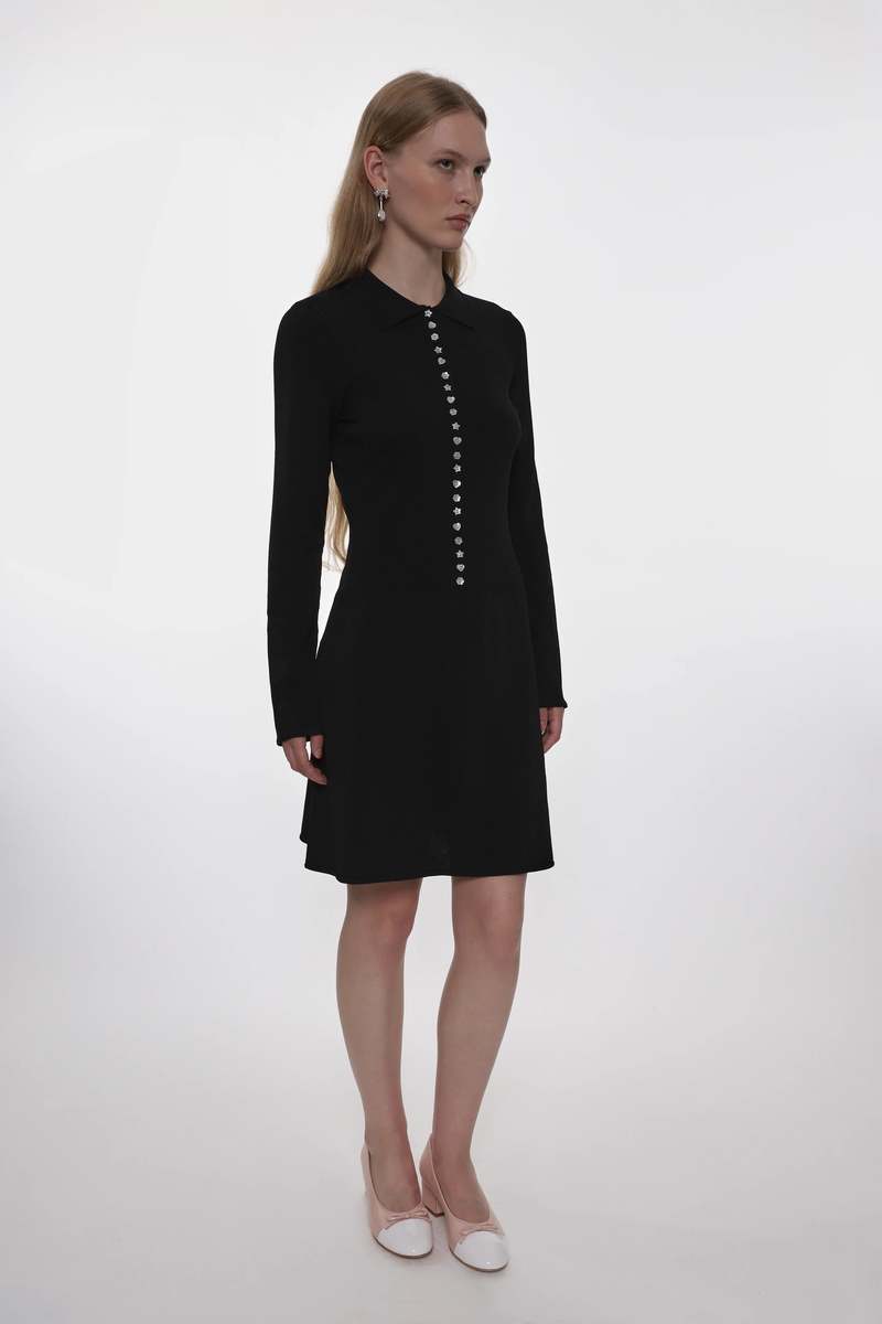 Sandy Liang 25aw Lori ワンピース ブラック S 新品タグ付 Sandy Liang Lori Dress | Garmentory