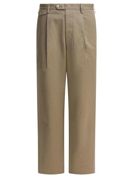 Auralee Finx Corduroy Pants - Khaki Beige | Garmentory
