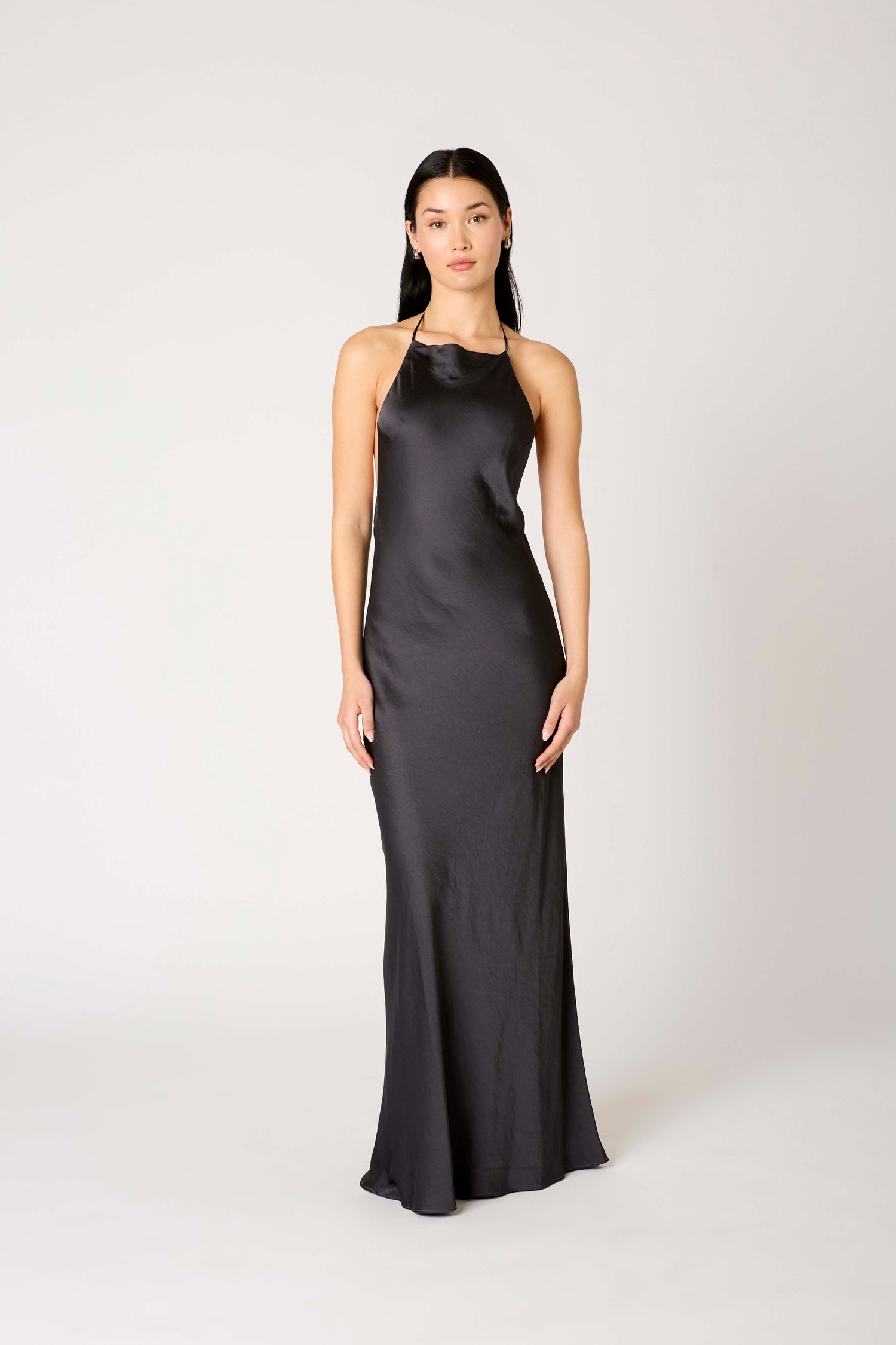 nia satin maxi dress Lacar Factory Ring