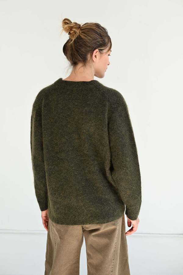 SAYAKA DAVIS NEW YORK Mohair Cardigan - Olive