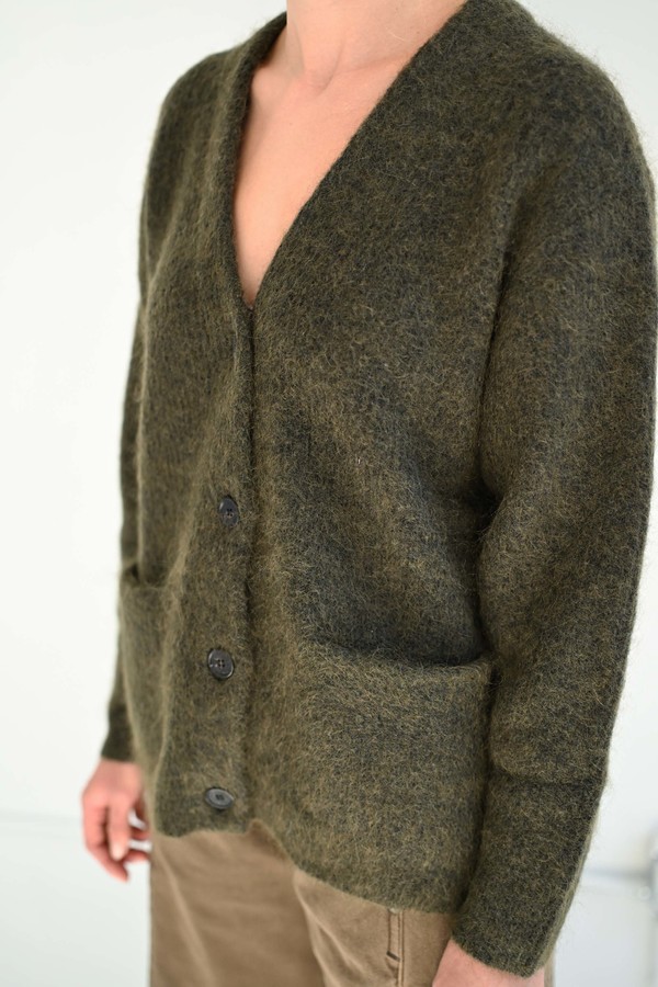 SAYAKA DAVIS NEW YORK Mohair Cardigan - Olive