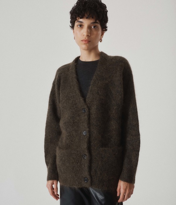 SAYAKA DAVIS NEW YORK Mohair Cardigan - Olive