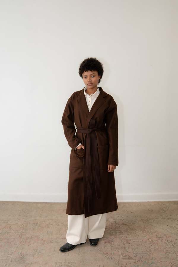 Zii Ropa Earl Coat - Cocoa