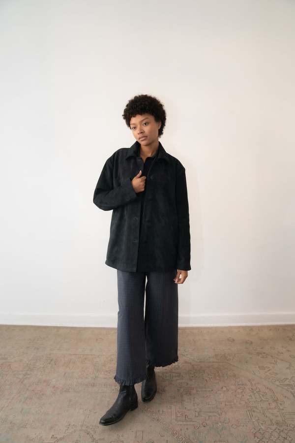 Zii Ropa Edha Leather Jacket - Midnight