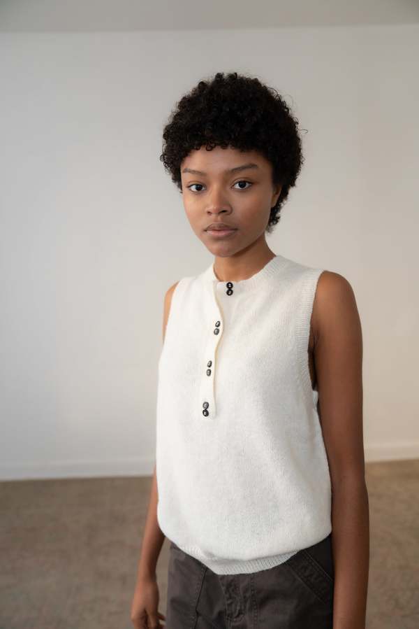 Zii Ropa Lyle Vest - Ivory