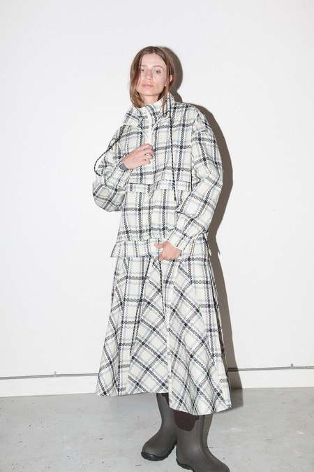paloma wool 花柄ストライプ ベアトップ グレー Paloma Wool / 