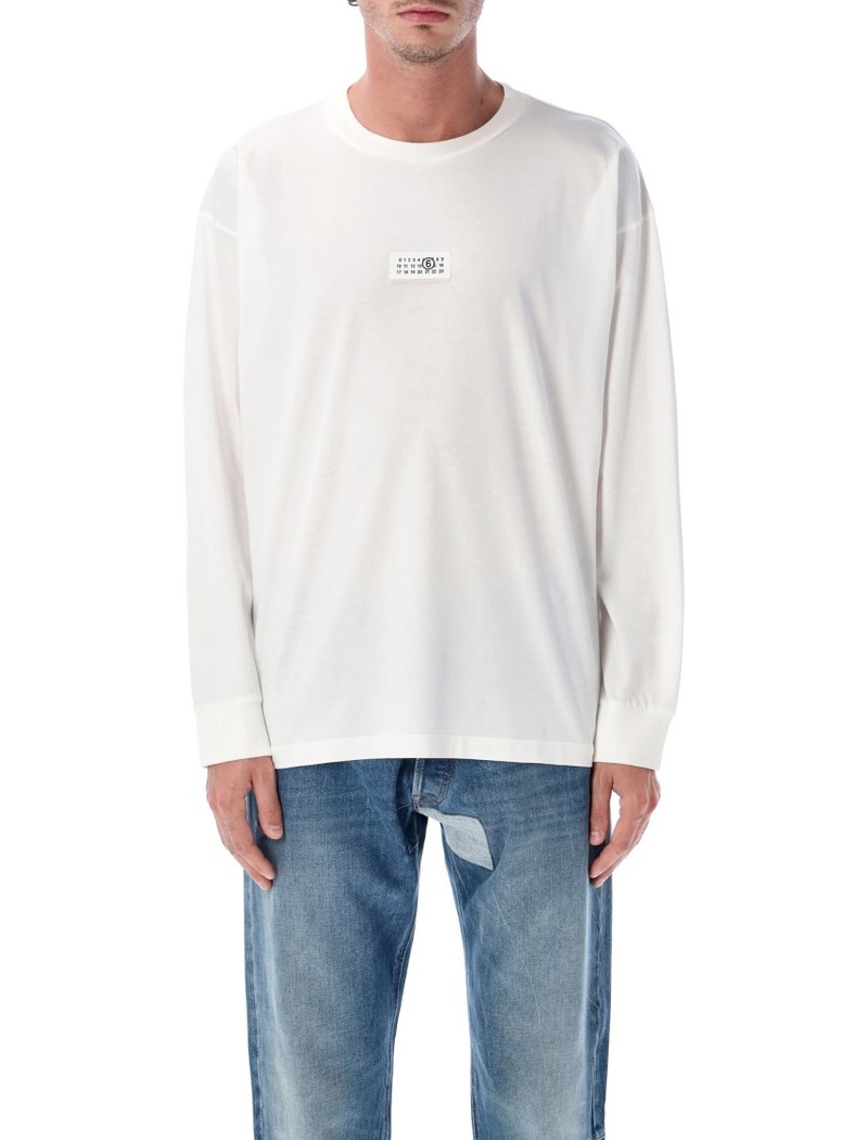 Maison Margiela Relaxed-Fit Long-Sleeve T-Shirt - White