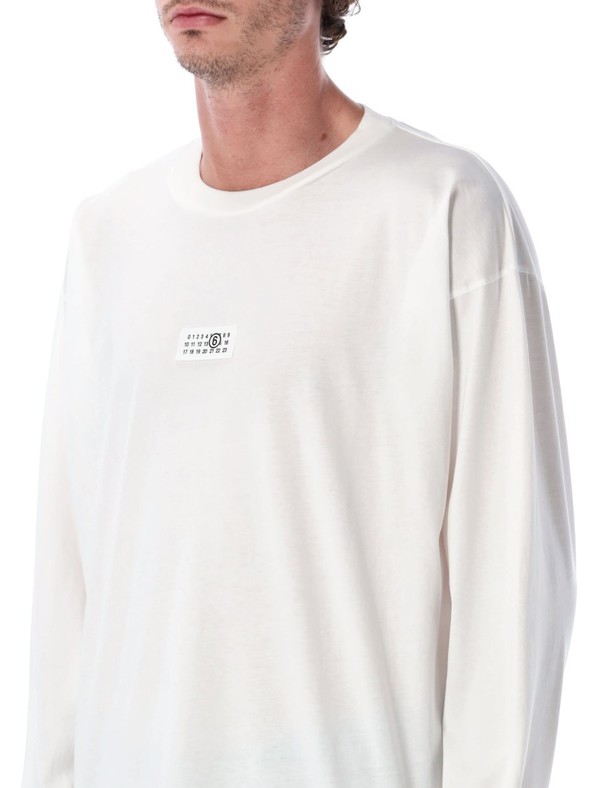 Maison Margiela Relaxed-Fit Long-Sleeve T-Shirt - White