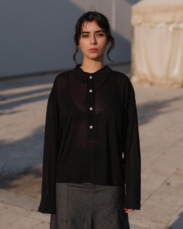 BASERANGE ベースレンジ SEAL POLO ブラック S 2025 Baserange Seal Polo - Black | Garmentory