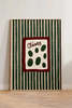 Lune Club Olives Striped Print Art Print - Thumbnail 2