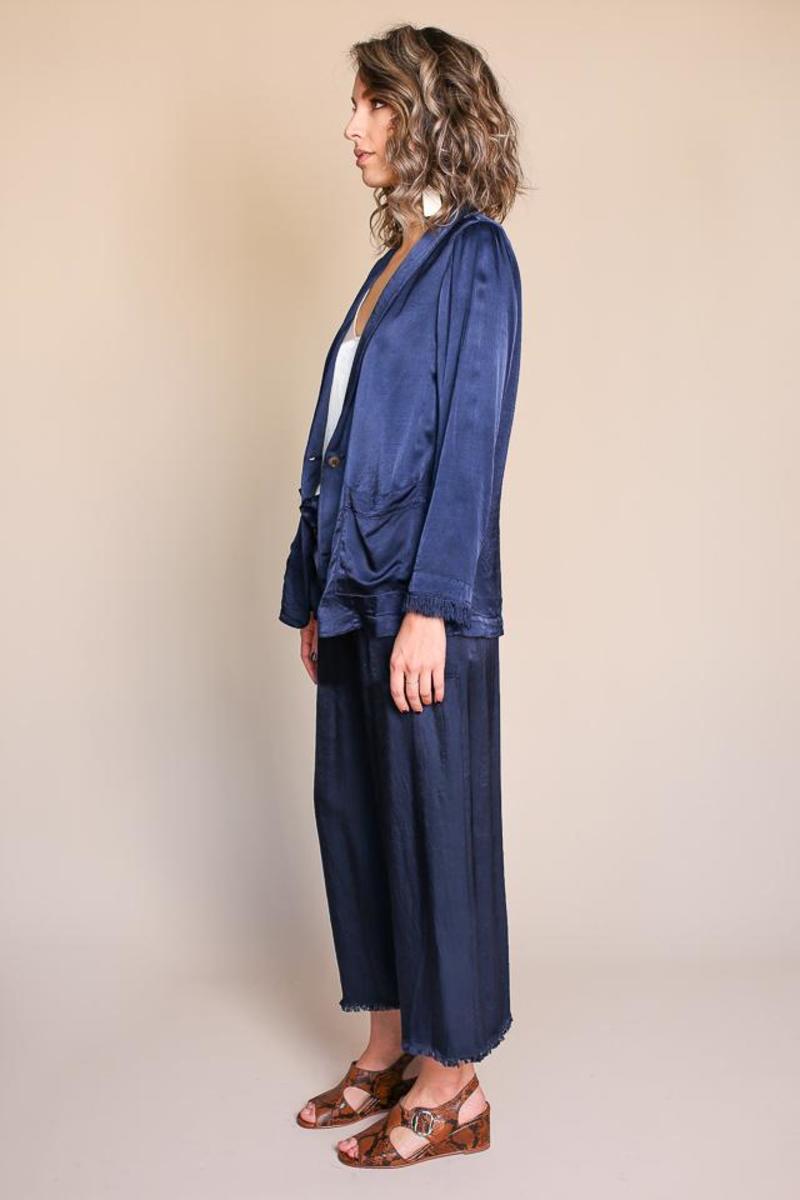 Raquel Allegra Satin Shawl Blazer Raquel Allegra Satin Shawl Blazer