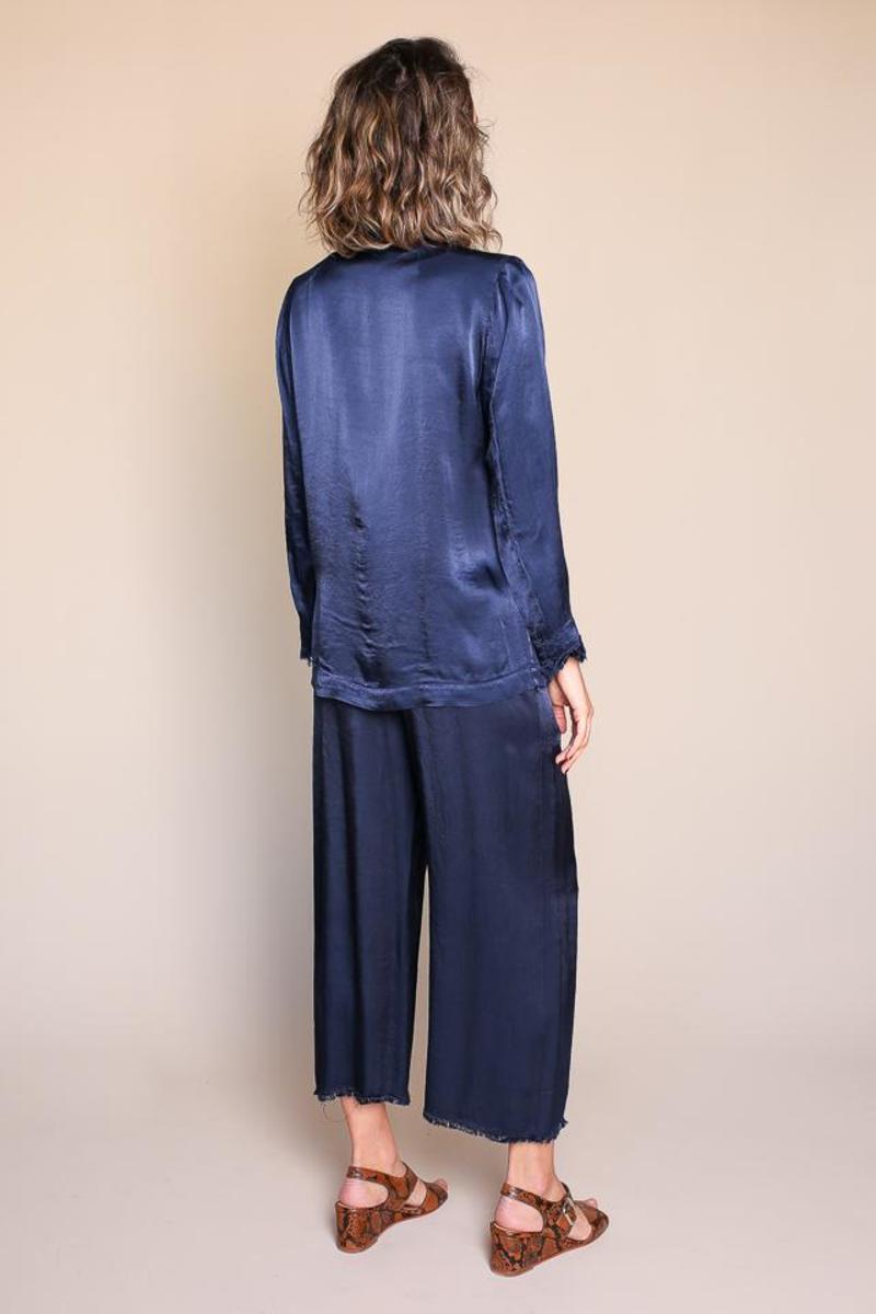 Raquel Allegra Satin Shawl Blazer Raquel Allegra Satin Shawl Blazer