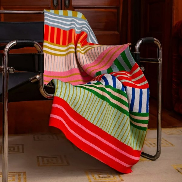 Verloop Stripe Knit Throw