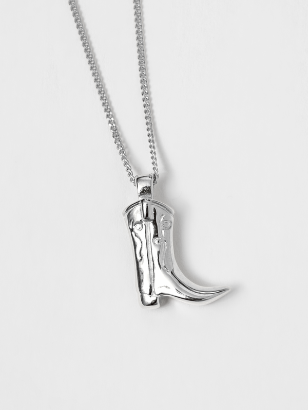 Wolf Circus Cowboy Boot Charm Necklace