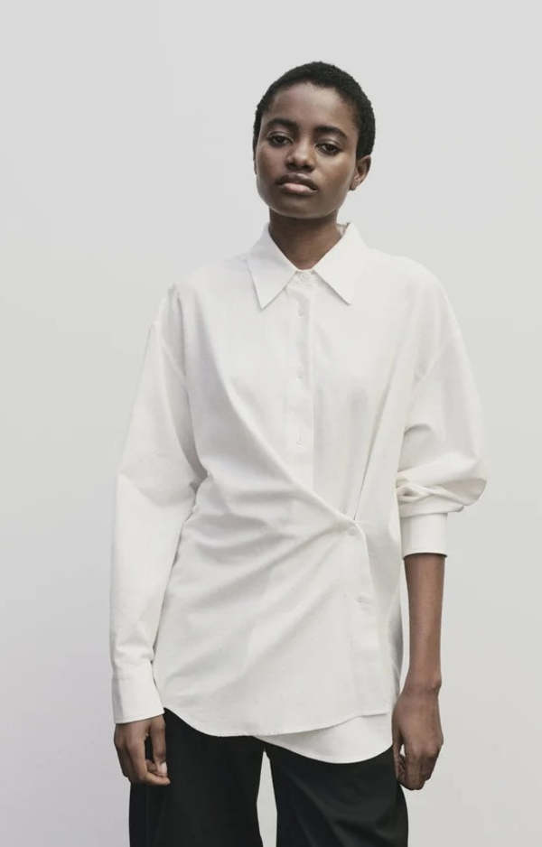 Mijeong Park Textured Oversized Shirt Mijeong Park Textured Oversized Shirt