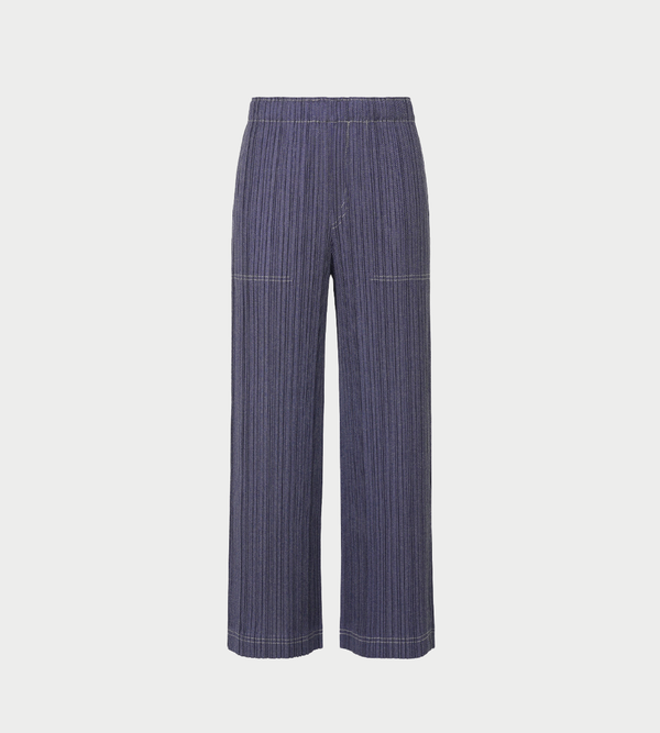 Pleats Please by Issey Miyake Denim-like Wide Leg Pants