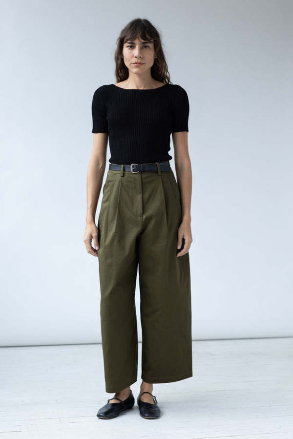 Shaina Mote Boy Trouser - Olive Shaina Mote Boy Trouser - Olive