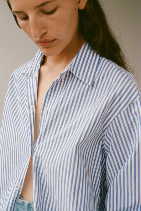 Stripe Reversible Padded Shirt | Garmentory