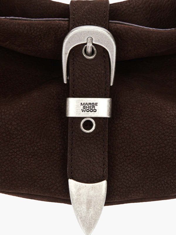 Marge Sherwood Nubuck Medium Belted Hobo Bag - Hush Nubuck