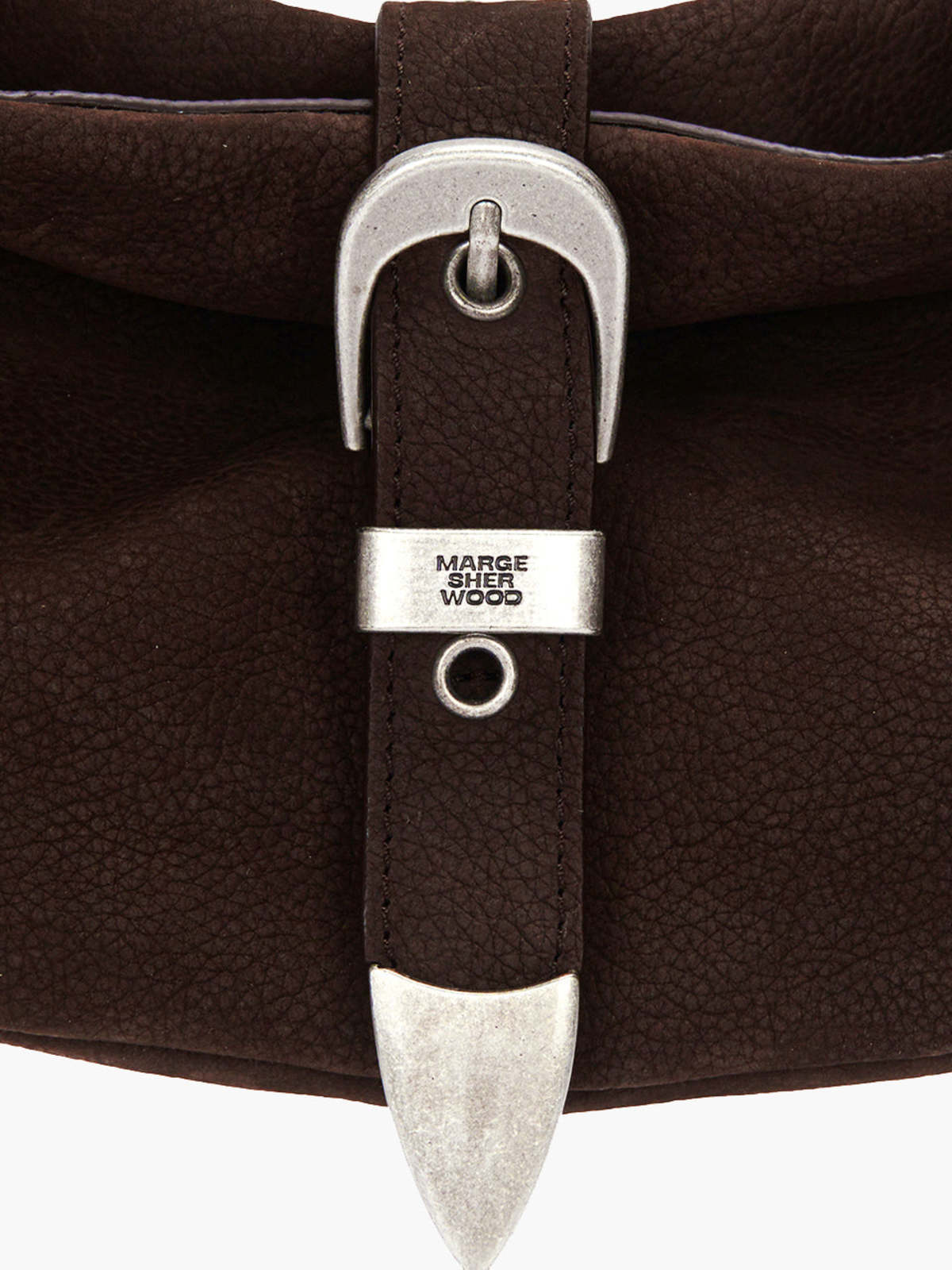 Marge Sherwood Nubuck Medium Belted Hobo Bag - Hush Nubuck - Image 6 of 9