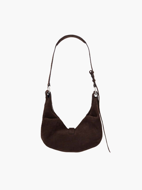 Marge Sherwood Nubuck Medium Belted Hobo Bag - Hush Nubuck