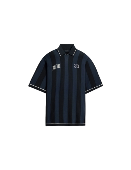 JACQUEMUS ブラック Le polo maille ニットポロXS JACQUEMUS ブラック Le polo maille ニットポロXS The knit polo shirt