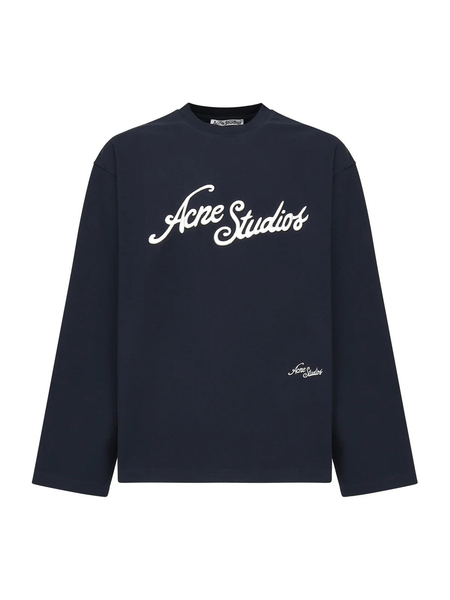 Acne Studios Logo 1996 Long Sleeve T Shirt - Faded black