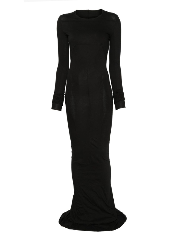 chinese dress ladies Rick Owens F/W 2017 Glitter Coated Denim Long Dress – Audrey's of Naples main image 1