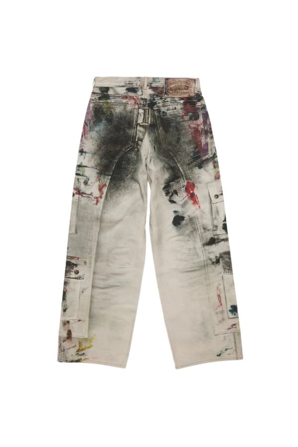 Acne Studios Baggy Fit Jeans 1981 Jeans - White/Multicolor