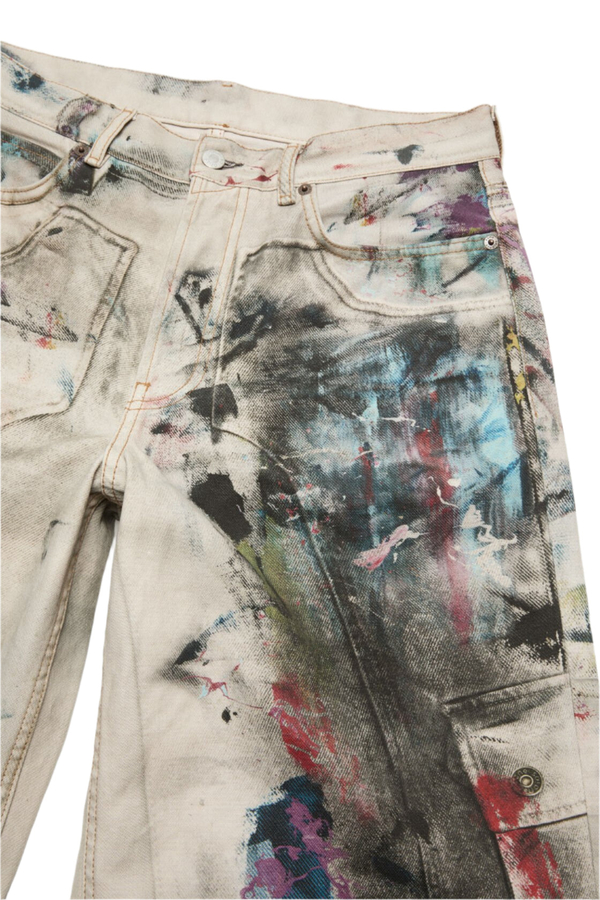 Acne Studios Baggy Fit Jeans 1981 Jeans - White/Multicolor