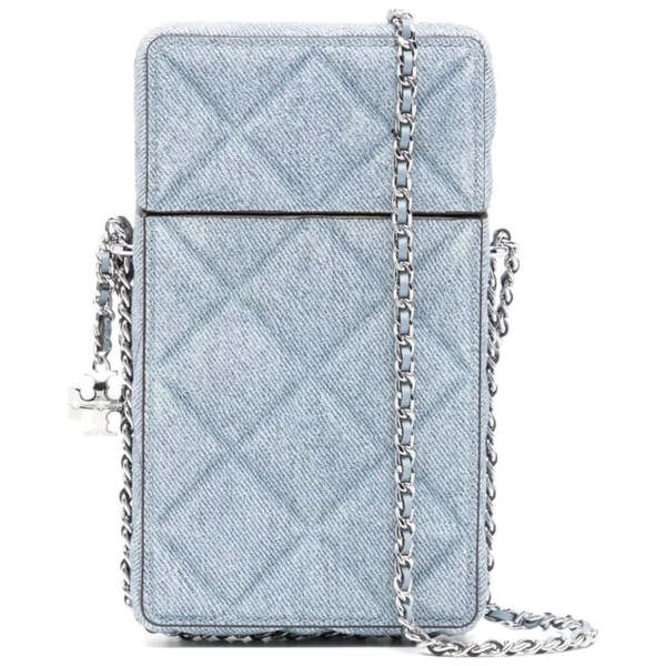 Tory Burch Fleming Phone Crossbody Bag - Denim