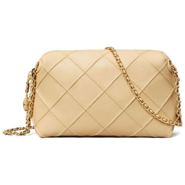 Tory Burch Fleming Small Crossbody Bag - Vanilla Soft Serve