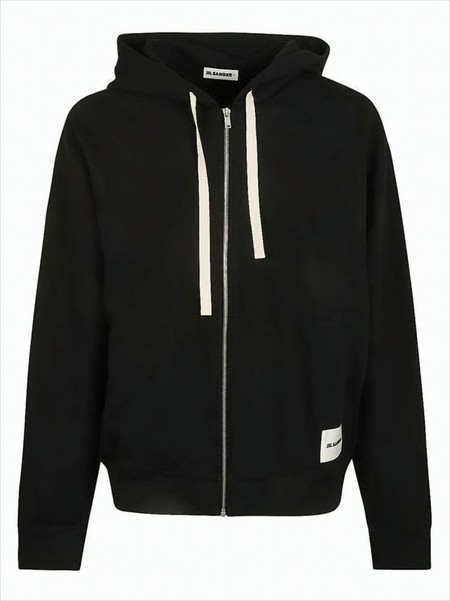 Jil Sander Textured Zip-Up Hoodie With Spacious Hood