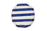 Casa Amarosa Ceramic Plate, 6.3x6.3 Inches - Blue Stripe - Thumbnail 2