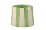 Casa Amarosa Ceramic Green Stripe Coffee Cup Set of 2 3.5 x 2.5 Inches - Thumbnail 5