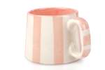 Casa Amarosa Pink Stripe Coffee Cup Set of 4 220ml - Thumbnail 6