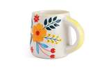 Casa Amarosa Floral Extravaganza Coffee Mug Set of 4, 3.5 x 2.5 Inches - Thumbnail 4