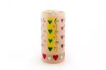 Thumbprint Artifacts Pastel Hearts Painted Candles - Thumbnail 5