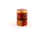 Thumbprint Artifacts Safari Gold Painted Candles - Thumbnail 4