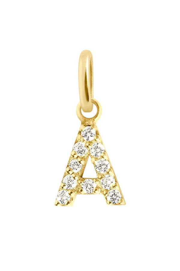 Gigi Clozeau "A" Lucky Letter Diamond Pendant