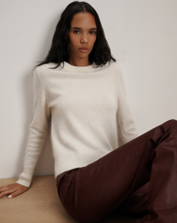 Veronica Beard Pippen Brushed Cashmere Pullover