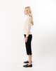 ELLIOTT LAUREN Side Slit Capri Pants - Black - Thumbnail 3
