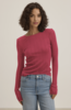 Velvet by Graham & Spencer Mauri Ribbed L/S Top - Jewel - Thumbnail 1