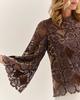 Cartolina Ellis Long Sleeve Top - Mocha - Thumbnail 3